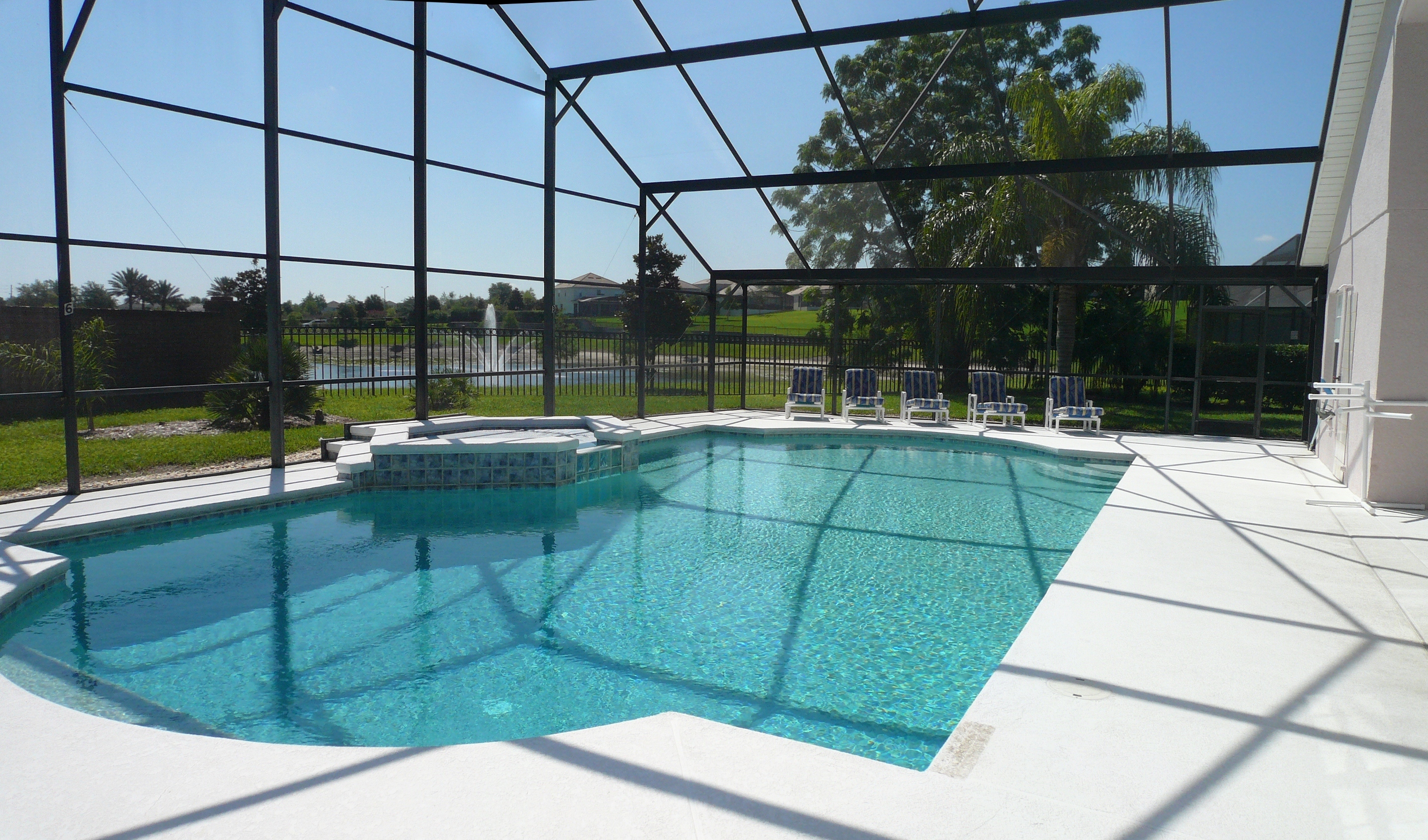 Florida Villa 2 miles from the Walt Disney World Main Gate with Heated Pool, This is a picture of the 40 foot pool of our Orlando / Kissimmee Vacation Home - Florida's Big Pool Villa. Welcome to our Website!!