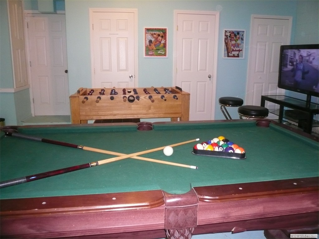 Pool and Fooseball